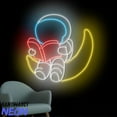 thumbnail image 2 of Handmadetneonsign Astronaut Reading Book Neon Sign, Astronaut Moon Led Sign, Book Library Wall Art, Book Wall Decor 90639, 2 of 5