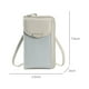 thumbnail image 3 of Cartera de billetera pequeña para teléfono cruzado para mujer | Ranuras para tarjetas de crédito RFID | Cierre de cremallera | Soporta hasta smartphones de 6,5" | Negro, Beige, Rojo, Azul Claro, 3 of 6