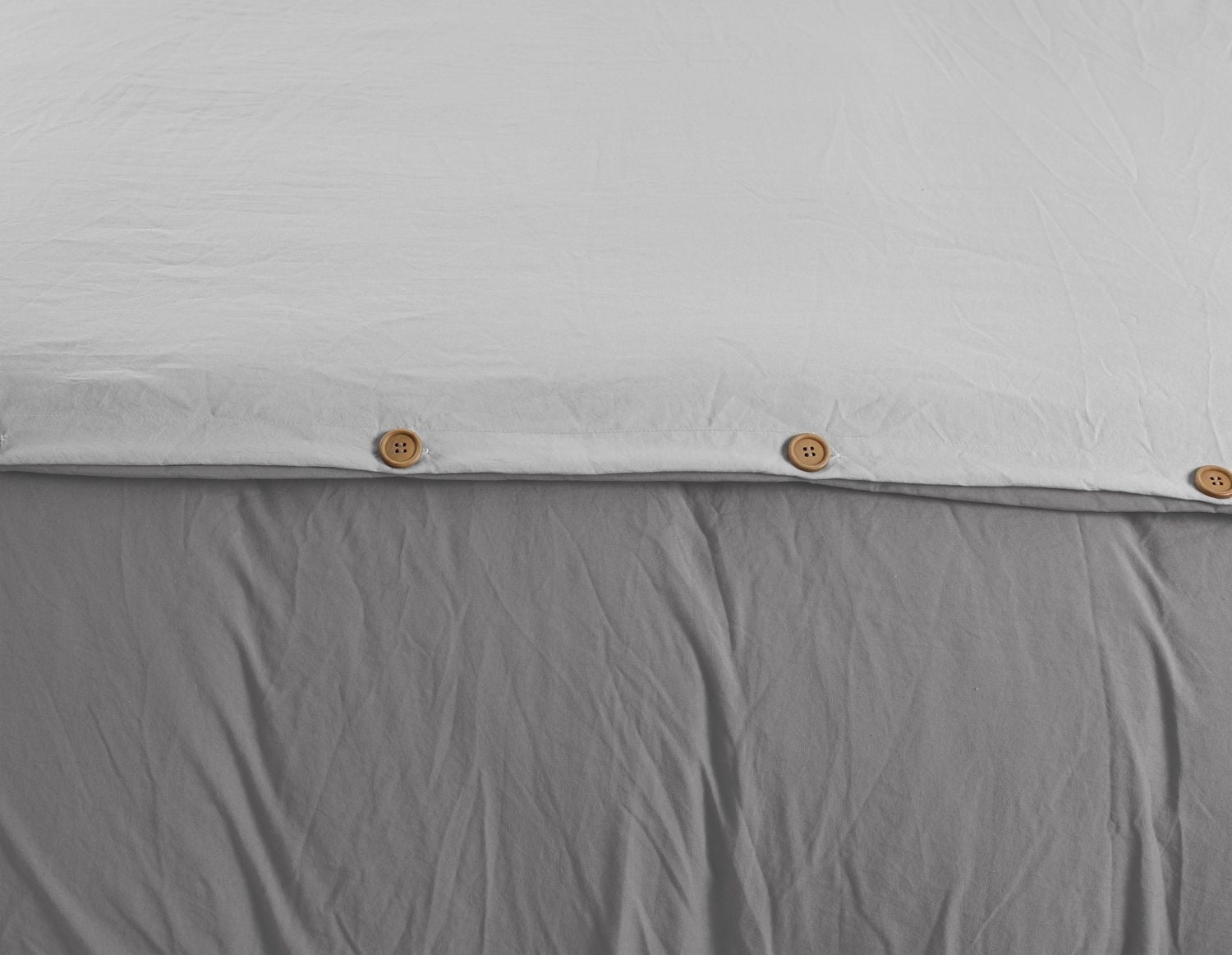 Ensemble de housse de couette réversible en tissu froissé naturel ultra doux