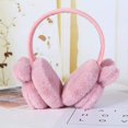 thumbnail image 3 of Cache-oreilles d'Hiver pour Femmes Mignons Rabbit Cache-Oreilles Bandeaux Chauds d'Hiver Chauffe-Oreilles Extérieur (Rose), 3 of 7