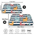 thumbnail image 3 of Balery Colorful Llama Print Car Windshield Sun Shade,Windshield Sunshade for Car Pickup Truck SUV Accessories-Medium, 3 of 7