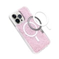 thumbnail image 4 of For iPhone 15 Case Magnetic Circle Epoxy Full Glitter Cover + 2 Tempered Glass, 4 of 4