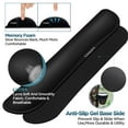 thumbnail image 6 of Famistar Gel Keyboard Wrist Rest and Mouse Pad Ergonomic Large Mouse Pad Mat with Wrist Rest Support for Gaming & Office, Computer & Laptop & Mac - Black, 6 of 7