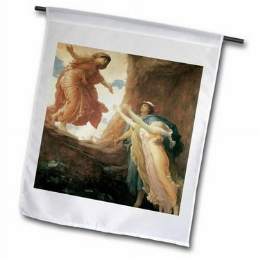 3dRose The Return of Persephone Polyester 2'3'' x 1'6'' Garden Flag