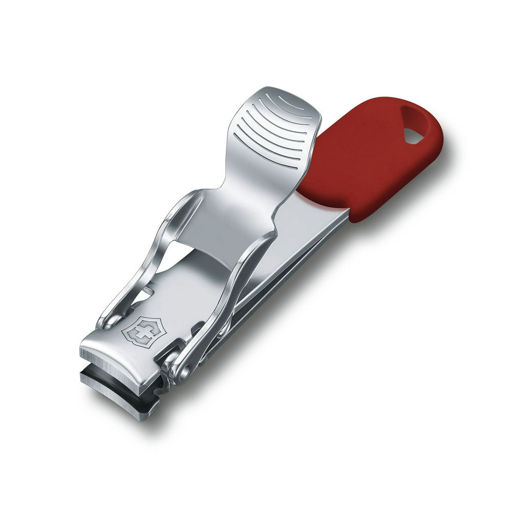 Victorinox Swiss Army Unisex Nail Clipper SS Red With Lanyard Hole