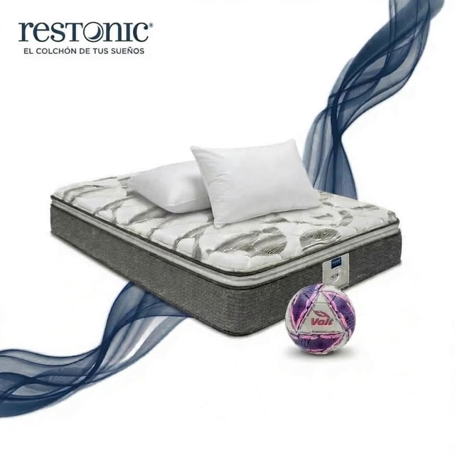 Colchón Individual Restonic Ortopédico Ultra Confort + 2 Almohadas Restonic + Balón Voit