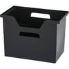 IRIS Large Desktop File Storage Box, Black Set of 4