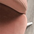thumbnail image 3 of Sauder Chaise d'Appoint Anda Norr en Velours Rose Saumon et Blanc, 3 of 8