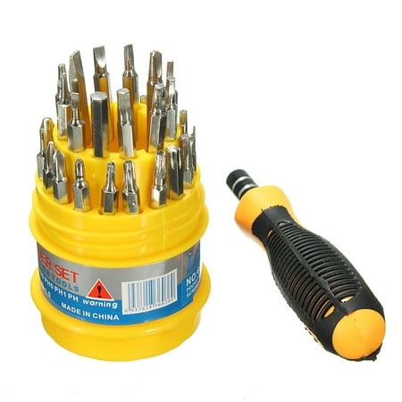 31in1 Multi-purpose Screwdriver with Magnetic Tools Screwdriver Set Repair Kit Portable Tools for Hard Drive Watch Mobilephone
