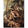 thumbnail image 1 of Ceramic Tile Mural-Nicholas Poussin Mythology 20. 36" w x 48" h using (12) 12 x 12 ceramic tiles, 1 of 3