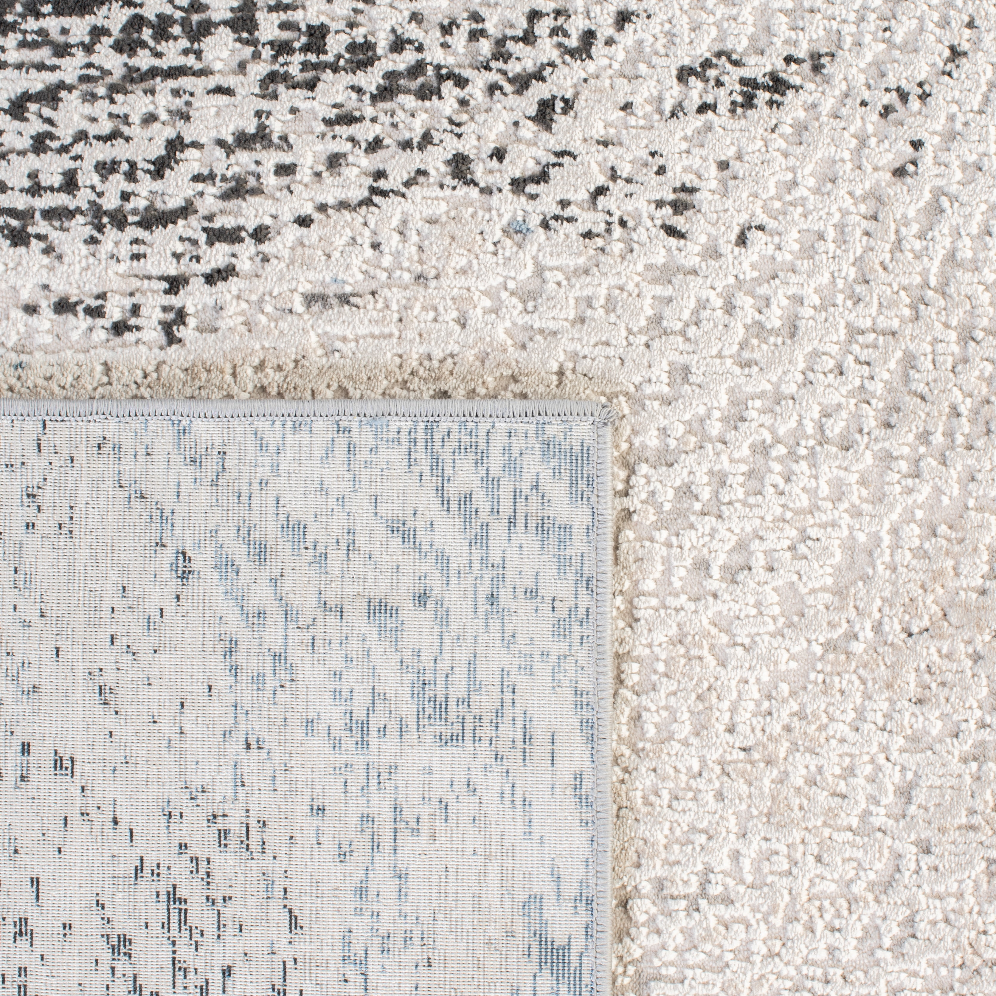 Safavieh Invista Devon Abstract Area Rug, Ivory/Gray, 6'7" x 6'7" Round
