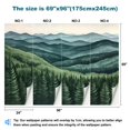 thumbnail image 3 of Peel and Stick Wallpaper Canvas Abstract Mountain Nature Green Landscape Mountain Scene Mountain Modern Art Wall Mural Decor Self Adhesive and Removable 69in x 98in, 3 of 6