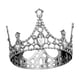thumbnail image 2 of Tiaras Tocados Diadema Tiaras Regalo Tocado Corona Princesa Vintage para Fiesta plata, 2 of 9