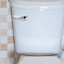 OFFIGAM Front Mount Toilet Handle Silver ABS Iron 1 Set