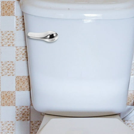 OFFIGAM Front Mount Toilet Handle Silver ABS Iron 1 Set