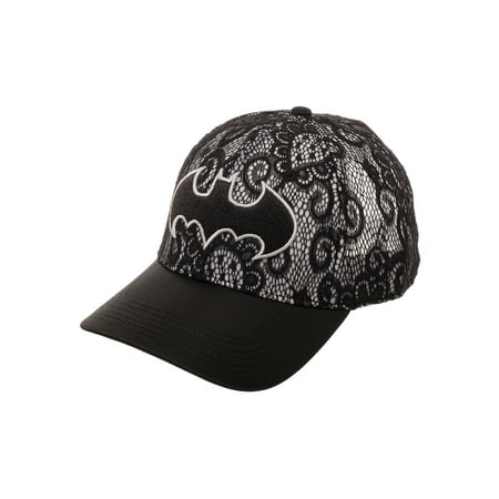 Women's Batman Lace Baseball Hat with Curved Bill