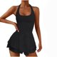 thumbnail image 2 of ICHUANYI Clearance Womens Workout Romper Outfits Sleeveless Running Onesie Open Back Exercise Waisted Yoga Jumpsuits(Black, XL) ICHUANYI WER2023080802652, 2 of 5