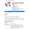 thumbnail image 2 of Front and Rear Brake Pad and Rotor Kit - Compatible with 2012 - 2017 Audi A5 Quattro 2013 2014 2015 2016, 2 of 2