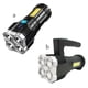 thumbnail image 4 of Flash LED LED USB antorcha recargable de largo alcance potente brillo luz IP44 impermeable brillante foco brillante Emergencia al aire libre Tipo 2 Inevent OD017119-02B, 4 of 7