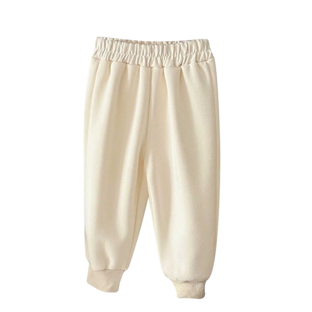 Odeerbi 1-10 Años Niños Niñas Algodón Pantalones Workout Athletic Deportes Jogger Pantalones Color Sólido Cintura Elástica Lindo Joggers