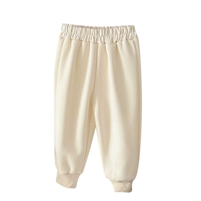 Odeerbi 1-10 Años Niños Niñas Algodón Pantalones Workout Athletic Deportes Jogger Pantalones Color Sólido Cintura Elástica Lindo Joggers