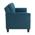 thumbnail image 4 of Pemberly Row Contemporary Loveseat in Blue Fabric Upholstery, 4 of 7