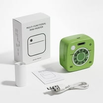 Mini Printer, Bluetooth Pocket Thermal Printer Inkless Portable Sticker Printer Compatible with iOS and Android, Wireless Photo Printer for Printing Label, Receipt, Journal, Notes, Memo, Photos