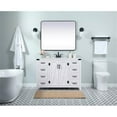 thumbnail image 6 of Elegant Kitchen and Bath 48 inch Single bathroom vanity in white, 6 of 8