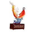 thumbnail image 1 of Estatua de carpa Feng Shui chino, decoración Feng Shui de resina con , escultura de carpa, figura de carpa para entrada, dormitorio, estantería, 1 of 8
