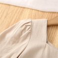 thumbnail image 5 of FDDMis Burgundy Dress Red Dresses Black Long Sleeve Dress Infant Christmas Dress Long Short Dress Hawaiian Dress Girls Christmas Outfits, Khaki 4-5 Years, 5 of 6