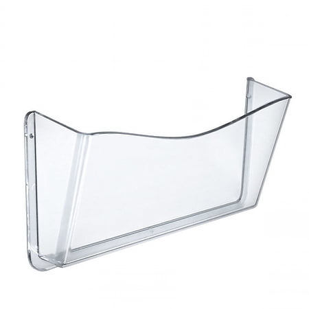 UPC: 0752830045422 | Azar Displays 250025 Clear Plastic Wall Mount File Holder with Hanging Hardware  4-Pack