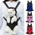 thumbnail image 2 of Primegos Pet Carrier Backpack Adjustable Pet Front Carrier for Hiking And Riding Portable Pet Legs Out Travel Bag for Cats Small Dogs, 2 of 8