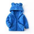 thumbnail image 2 of Kids Hoodies Kids Hoodies for School Bear Ears Shape Warm Hoodies Clothes Toddler Zip Up Light Jacket Sweatshirt Outwear For Baby Boys Girls, 2 of 5