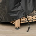 thumbnail image 4 of Nuu Garden Fire Pit Cover Rectangular Water-Resistant Oxford Fabric with PVC Coating 43'' L x 24'' W x 25'' H Outdoor Fire Pit Table Cover for Rectangular Fire Pit, Black, 4 of 9