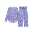 thumbnail image 6 of MINTREUS Women's Pajama Set Long Sleeve Sleepwear Set Soft Two Piece Matching Set with Pockets, 6 of 6