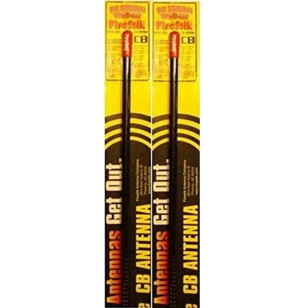 LOT OF 2 Firestik KW3-B 3' 5/8 Wave 300 Watts CB Radio Antenna (BLACK)