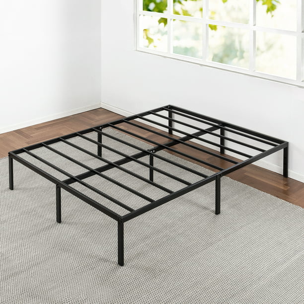 Mellow 14 Metal Platform Bed Frame, Black Metal Twin Bed Frame With Steel Slats
