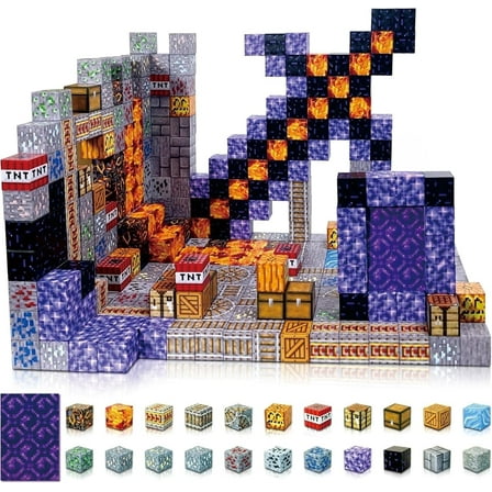 MANGOBOB Magnetic Blocks Building  Magnetic Toy for Birthday