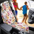 thumbnail image 4 of Uourmeti 1pcs Car Seat Towel Cover Non-Slip Universal, Compatible with Truck Seat Van Seat Covers & Liner Terry Cloth Car Seat Cover(Watercolor Floral Butterfly Print), 4 of 7