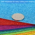 thumbnail image 4 of Uxcell 10 Sheets 2mm Glitter Foam Sheet, 16" x 12" Brown Sparkle EVA Paper, 4 of 8
