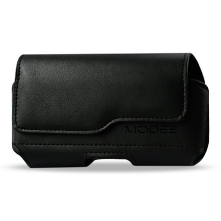 For Alcatel One Touch Fierce 2 / 7040T Horizontal Z Lid Leather Pouch Plus Cell Phone With Cover Size - Black