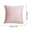 thumbnail image 3 of Funda de almohada cuadrada de 2 piezas de seda fría para sofá cama, lavable y desmontable, con textura fresca. Funda de cojín cuadrada de 2 piezas de seda fría para dormitorio, lavable y, 3 of 8