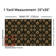 thumbnail image 3 of Feelyou Black Gold Damask Fabric by the Yard 3 Yards, Red Diamond Sewing Fabric, Western Romantic Home Decor Fabric by the Yard, Lightweight Room Decor, 3 of 6