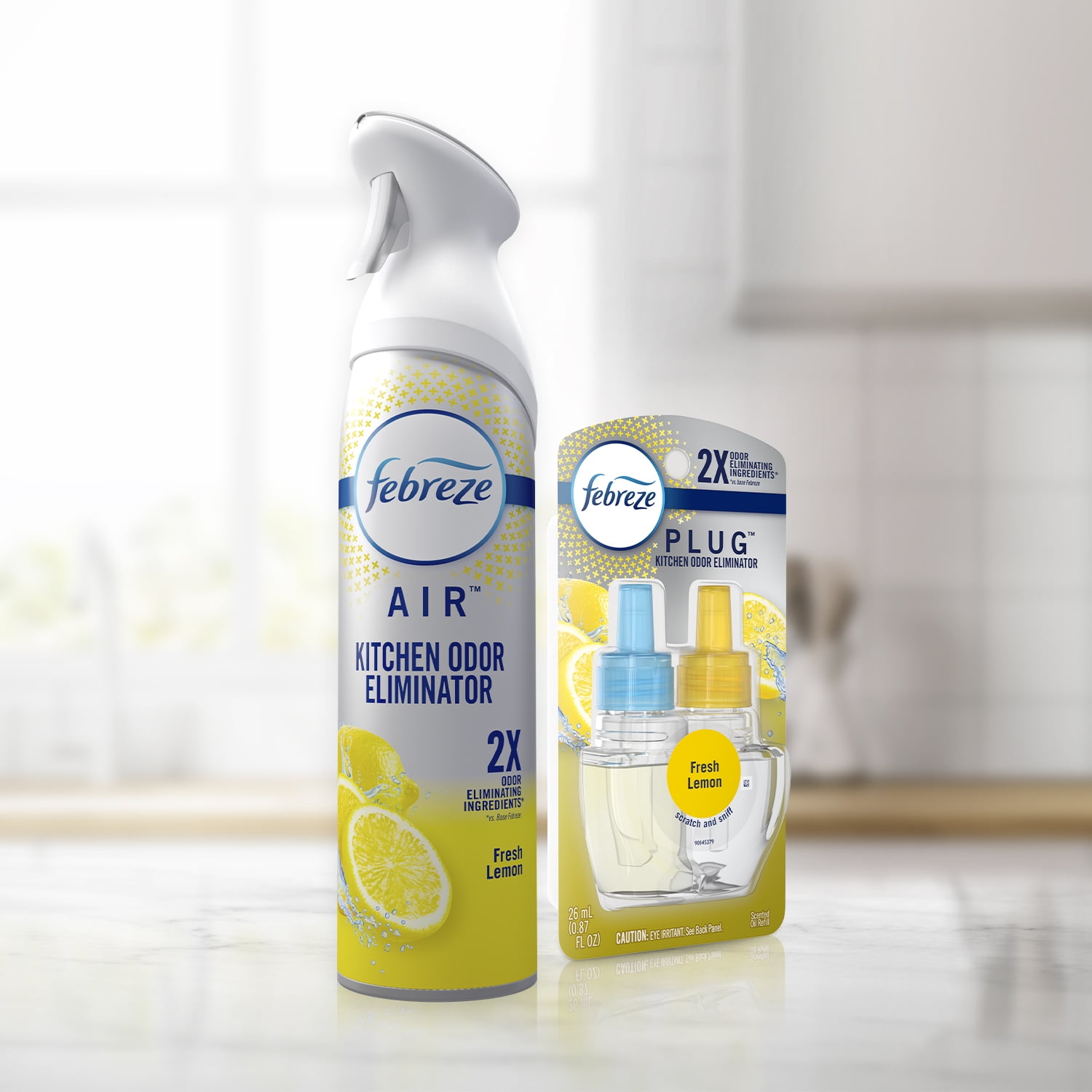 febreze anti tobacco Febreze Kitchen Fade Defy Plug Air Freshener Fresh Lemon Scent