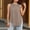 Beige, variant on Women Sleeveless Tops Solid Crew Neck Sling Basic Cutting Casual Summer Ladies Blouses