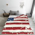 thumbnail image 5 of Pofeuu Vintage American Flag Print Ultra-Soft Micro Fleece Blanket,for Bed Or Sofa,All Season Throw Blankets Flannel Blanket-40"x30", 5 of 7