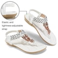 thumbnail image 2 of Ablanczoom Womens Sandals Clip toe Rhinestone Summer Flat sandal, 2 of 6