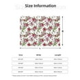 thumbnail image 5 of Rateoe Lilies Flowers Pattern Flannel Throw Blanket, Ultra-soft Blanket for Bed, Couch, Car, Hypoallergenic Anti-pilling blanket-50"x40"(Horizontal), 5 of 6