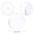 thumbnail image 2 of Uxcell 24Pcs 2.76 Inch Clear Plastic Ornaments Balls Acrylic Christmas Ornaments Balls for DIY Crafts, Christmas Trees, 2 of 6