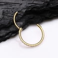 thumbnail image 3 of Golden Brilliant Sparkle Gems Lined Clicker Hoop Ring, 3 of 5